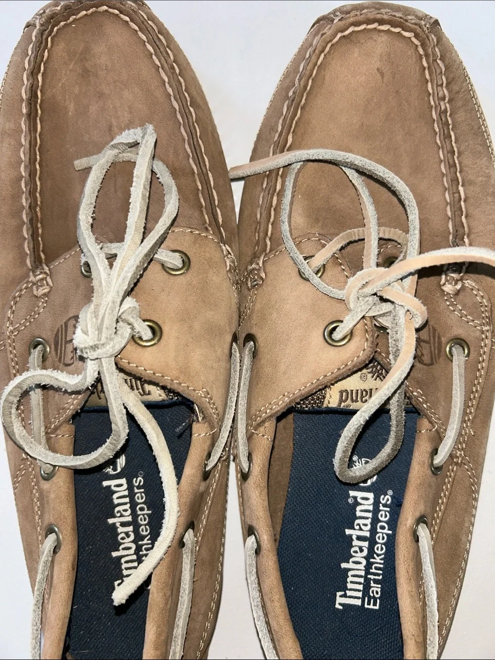 Timberland Earthkeepers Kia Wah Bay Men’s Brown Leather Boat Shoes with Laces